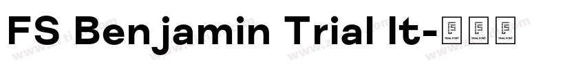 FS Benjamin Trial It字体转换 FS Benjamin Trial It字体转换